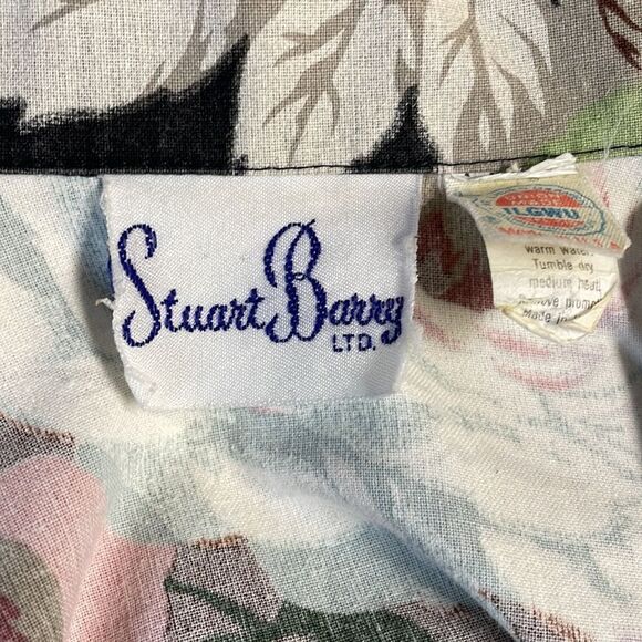 STUART BARRY Vintage Ladies Floral Open Front Jacket Cardigan Short Sleeve - Picture 6 of 7